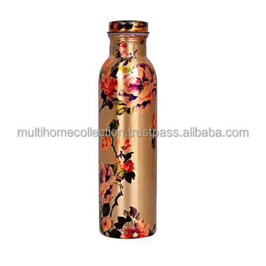 Decorative Pure Water Bottle Copperware Wholesale Selling Italian Restaurants Drinkware Water Bottle With OEM ODM Customized