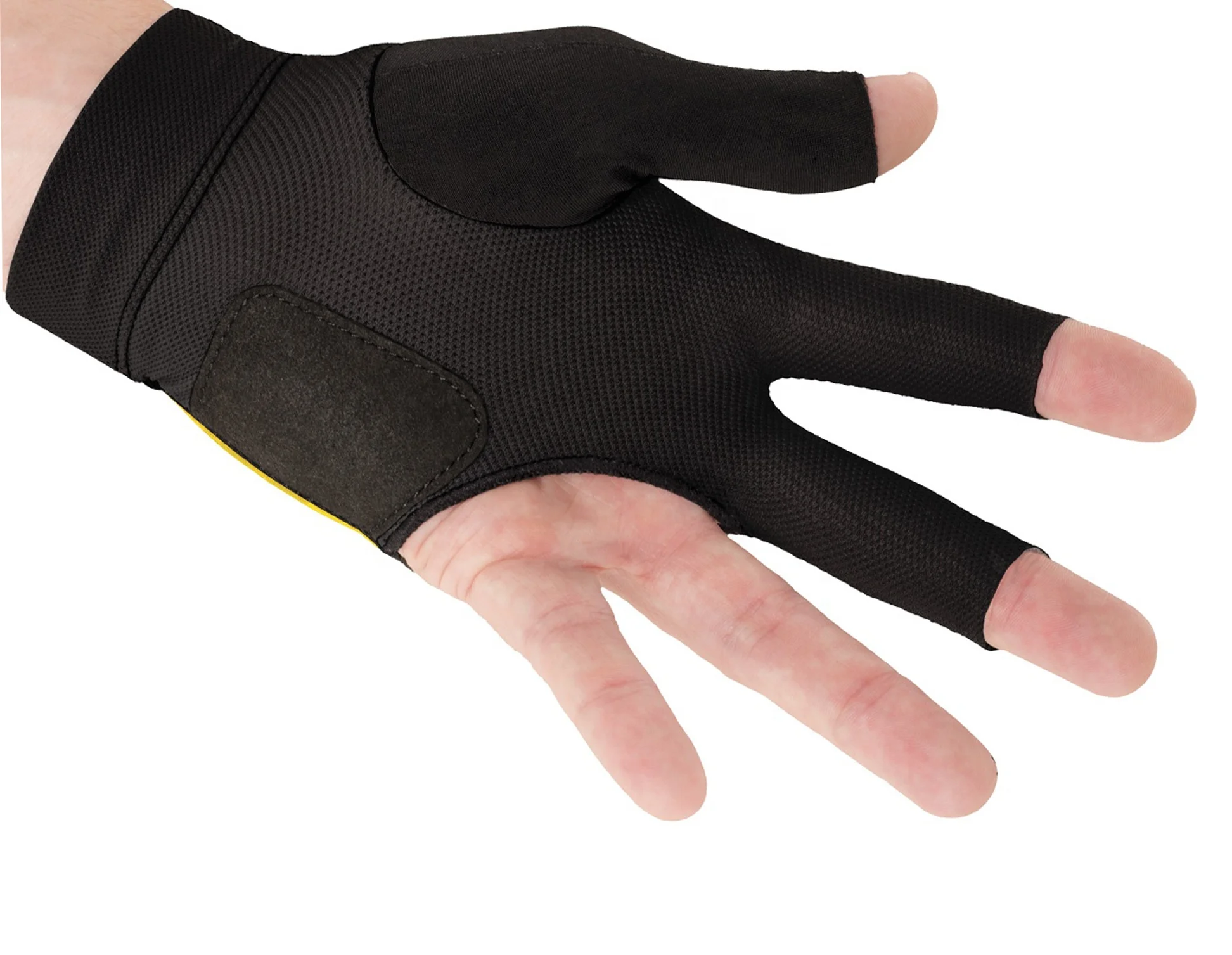 Customized Breathable low Price 3 Finger Billiard Gloves snooker Gloves pool gloves