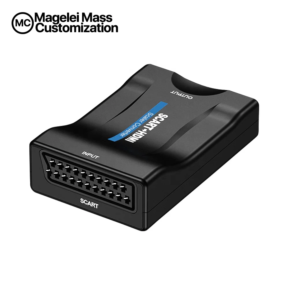  Преобразователь 1080p Scart в Hdmi аудио видео адаптер для Hdtv/dvd/set-top