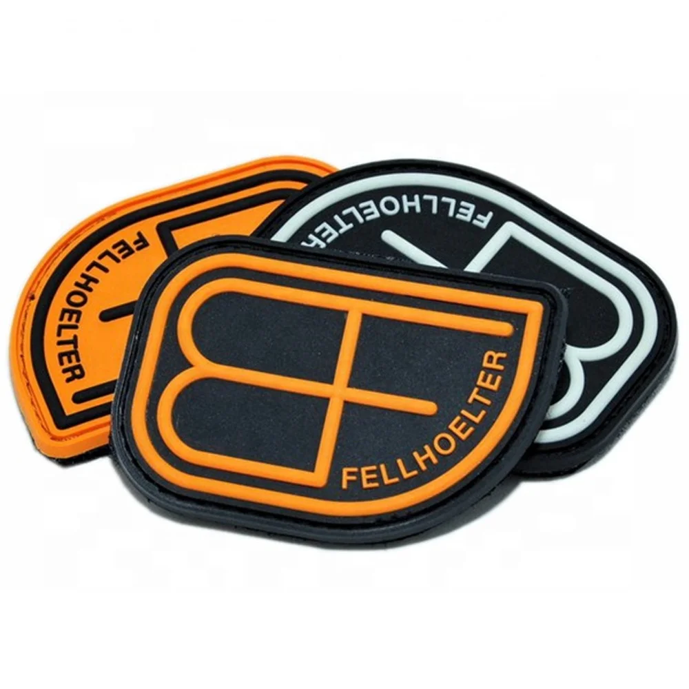PVC 3D patch rubber Logo Garment patch Soft PVC Rubber Patch garment PVC Labels