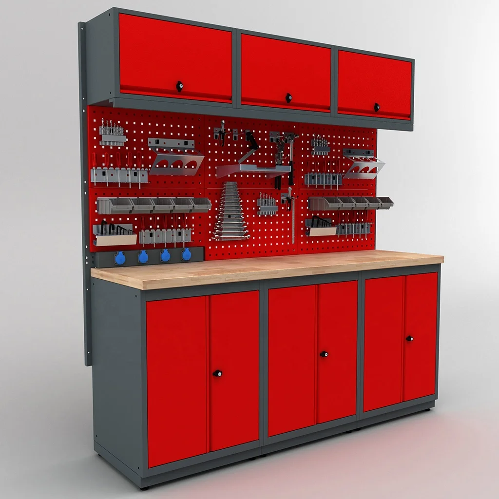 High Quality Metal Modular Tool Cabinet Storage System For Mechanic Garages Workshops Hobby Usage