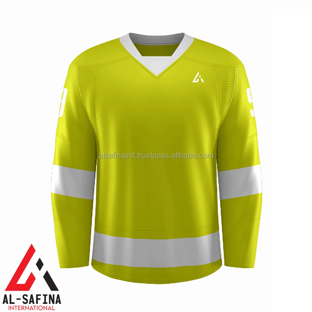 Ice Hockey Jersey Beige Classic Ice Hockey Jersey Team Clubs League