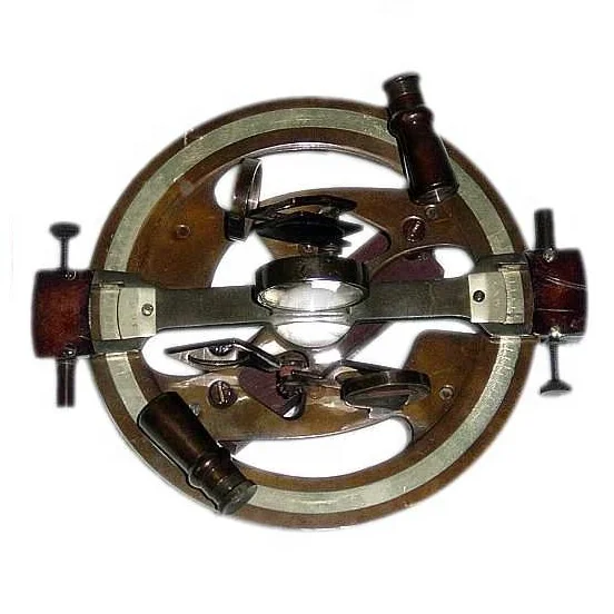 Good Quality Sextant Compass Brass Nautical Marine Solid Antique In Wooden Box Gift Antique Design Box Nautical Brass Compass