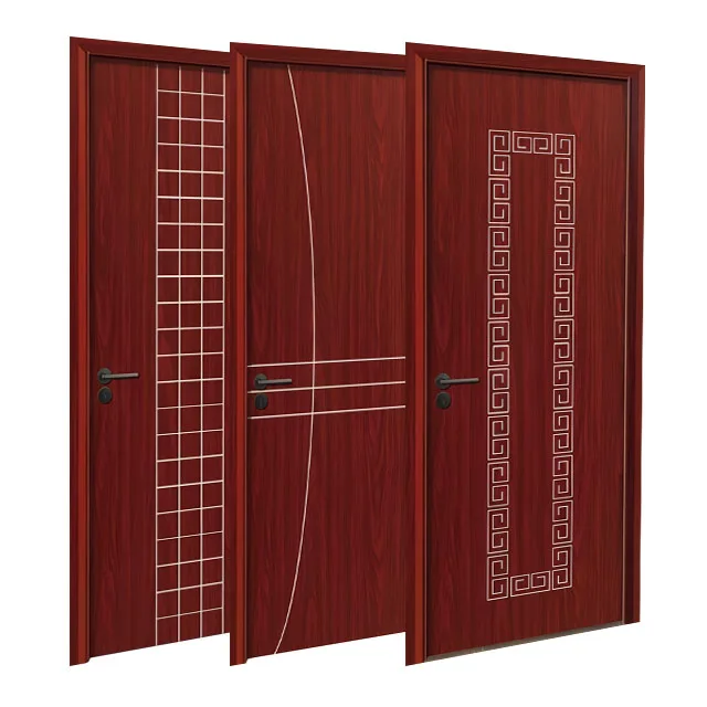 New interior room water proof door design modern waterproof wpc solid  doors customized wpc door