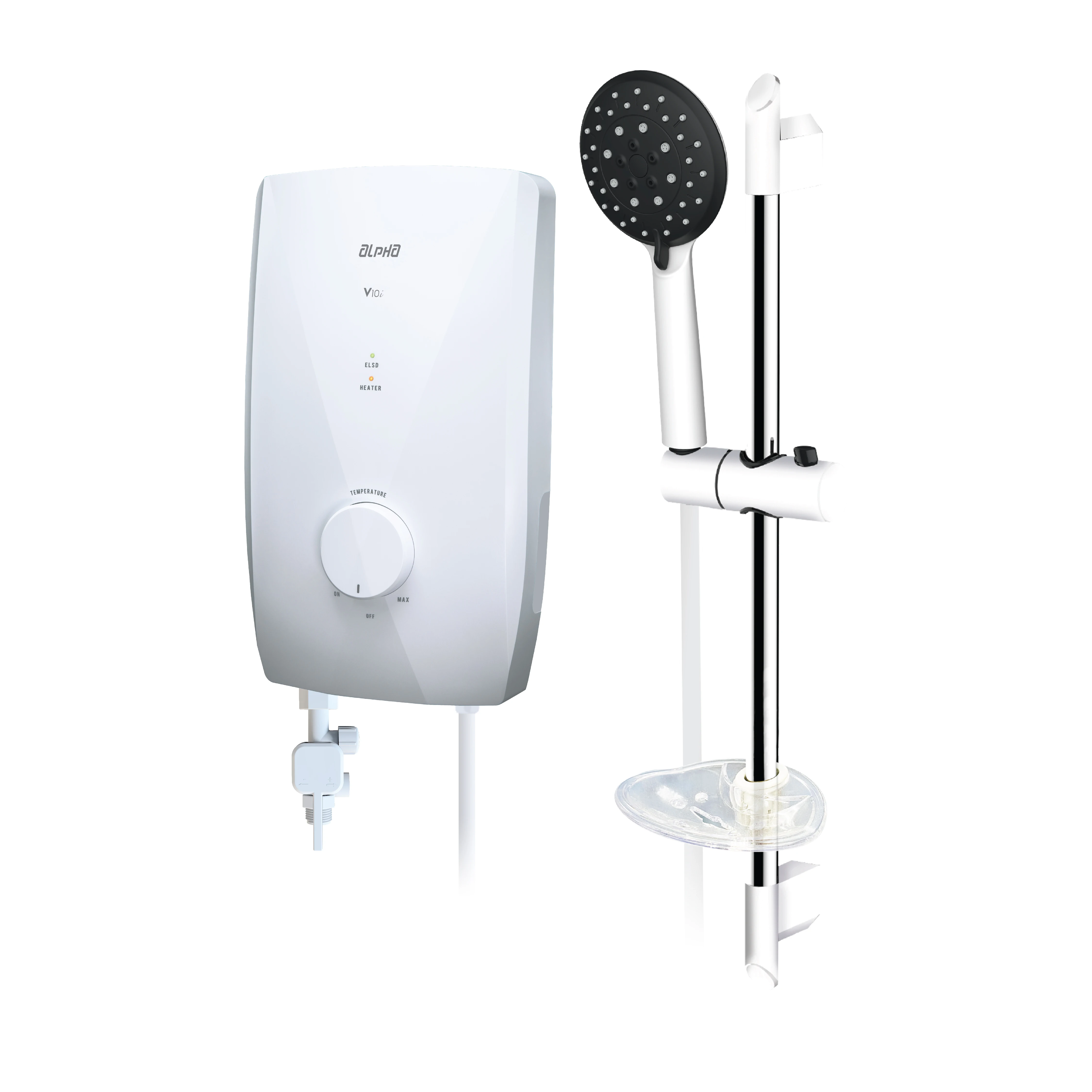 Top Sales V10E Wall Mounted Instant Electric Water Heater with Rain Shower 4 Color Options for Hotel & House Use