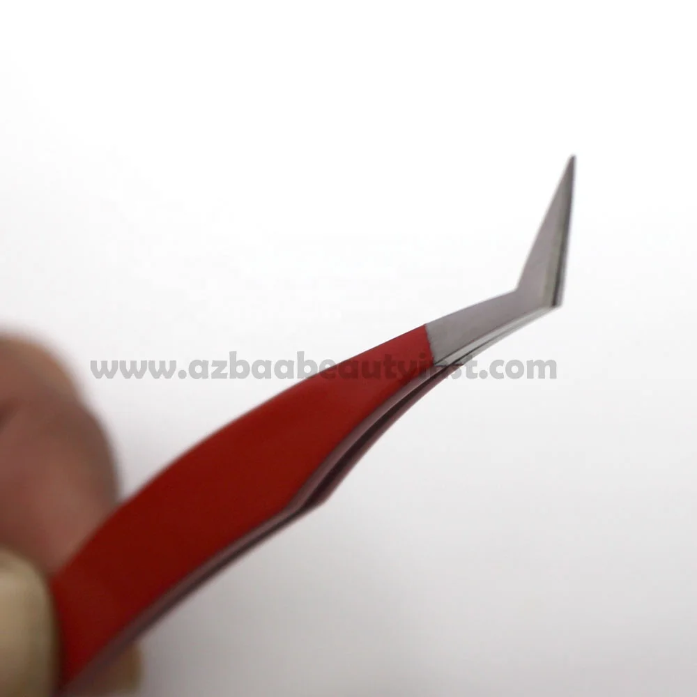 Объем груди ресниц Пинцет фантастический зигзаг стиль длинный тонкий пакистанский сделано ресницы для наращивания заостренный