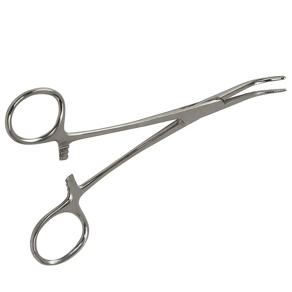 Высококачественные изогнутые артериальные щипцы Kelly из нержавеющей стали лабораторные инструменты