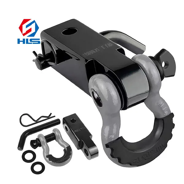 Bow Shackle ship Shackle Offroad Jeep 5T Working tension Clevis Towing with plastic protect 3/4 Rigging