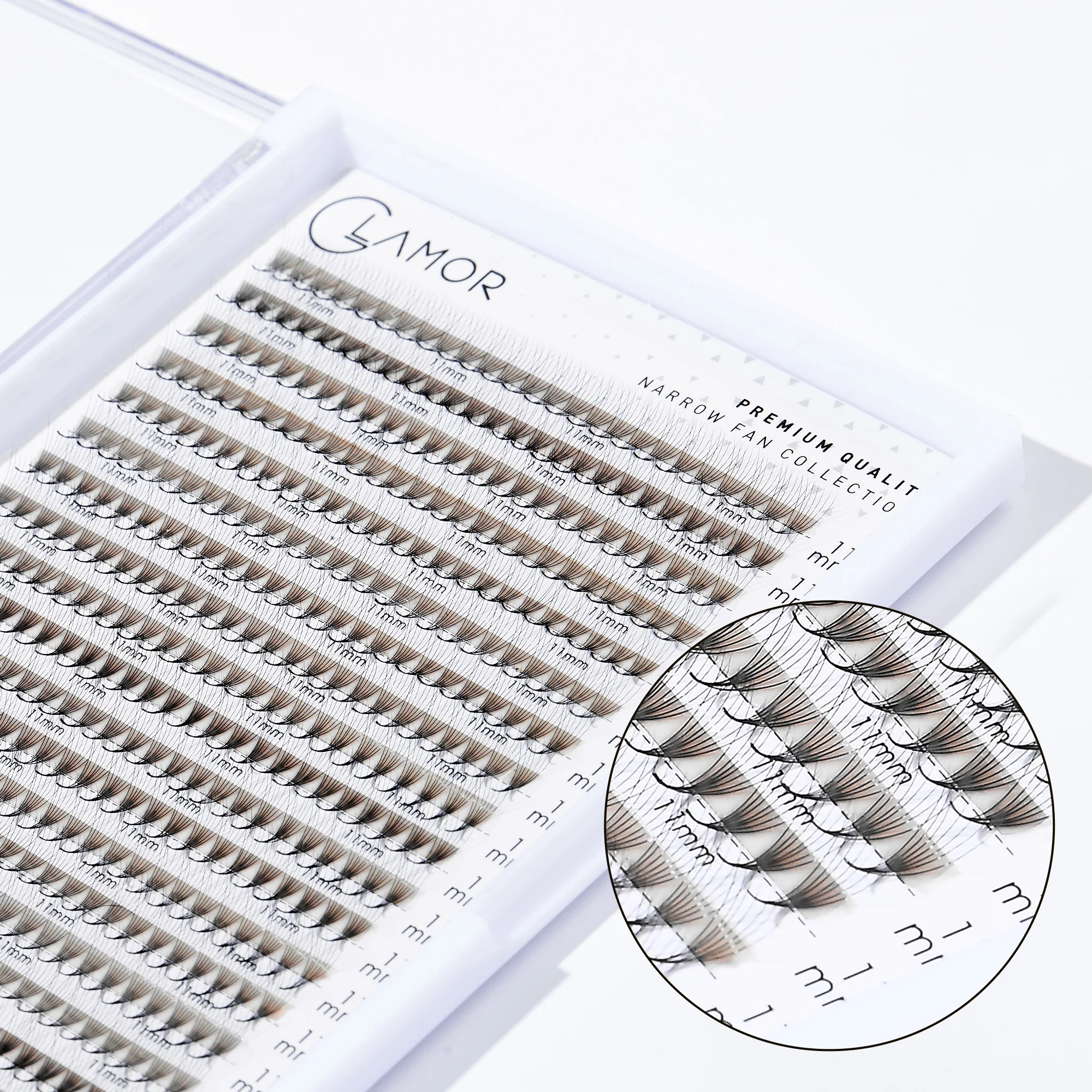 High Quality Vietnam Pre Made Volume Eyelash Extension Fans 4D 8-16mm Premade Volume Fan Lashes XL Tray volume Eyelashes natural