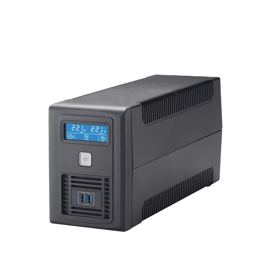 Умный источник бесперебойного питания для дома и офиса с USB-зарядкой 650 ва