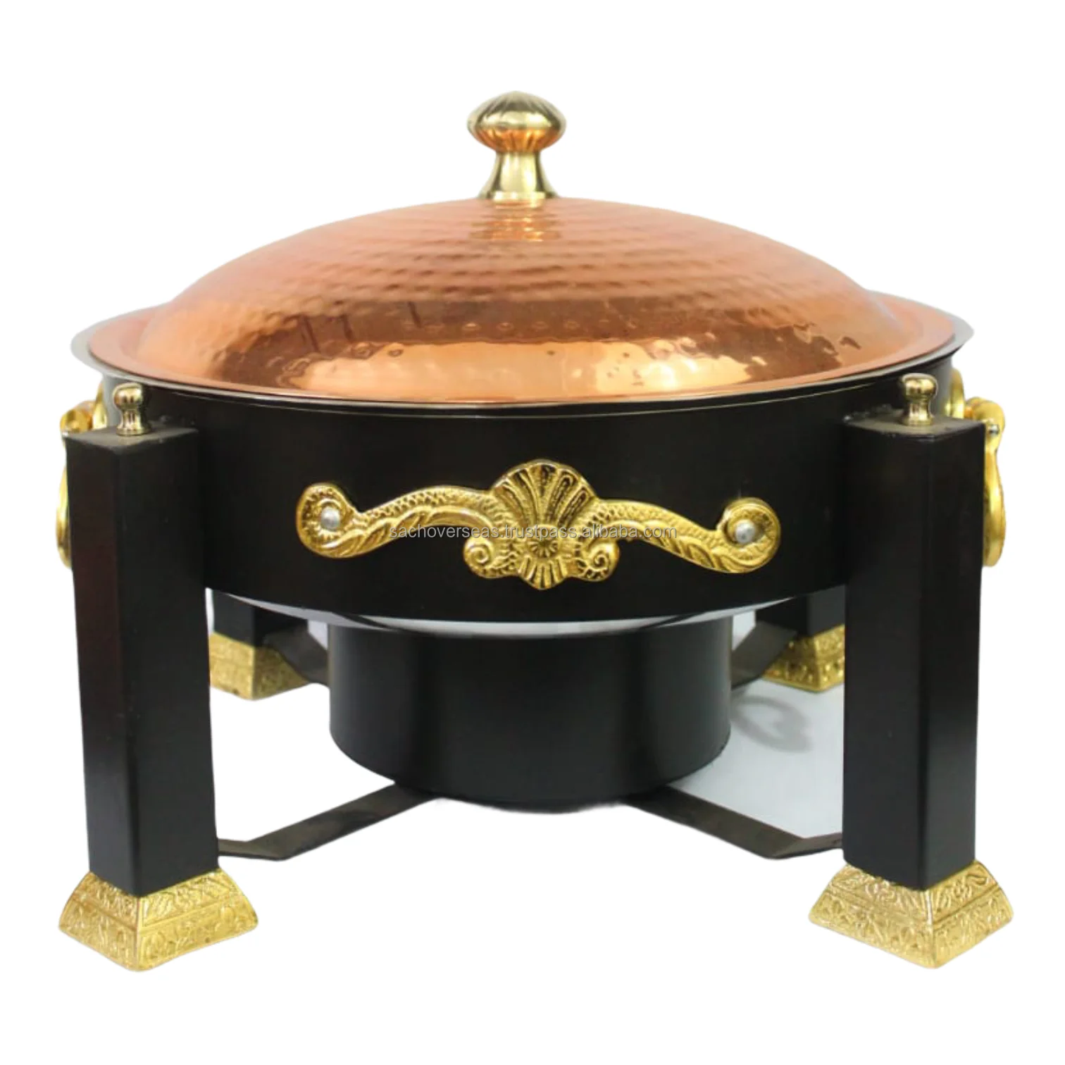 New Hotel Restaurant Commercial Catering Hammered Stainless Steel Chafing Dish for Buffet,  SS Food Warmer Chafer Dish