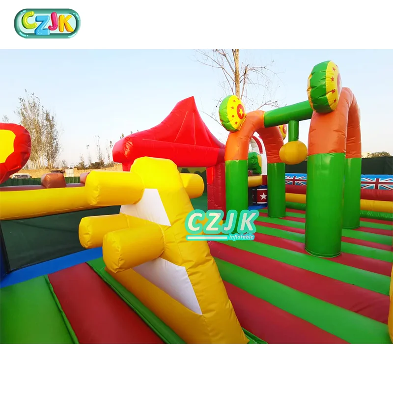 newest large clown bouncer outdoor amusement park Circus carnival inflatable playground party rental giant castle for kids play