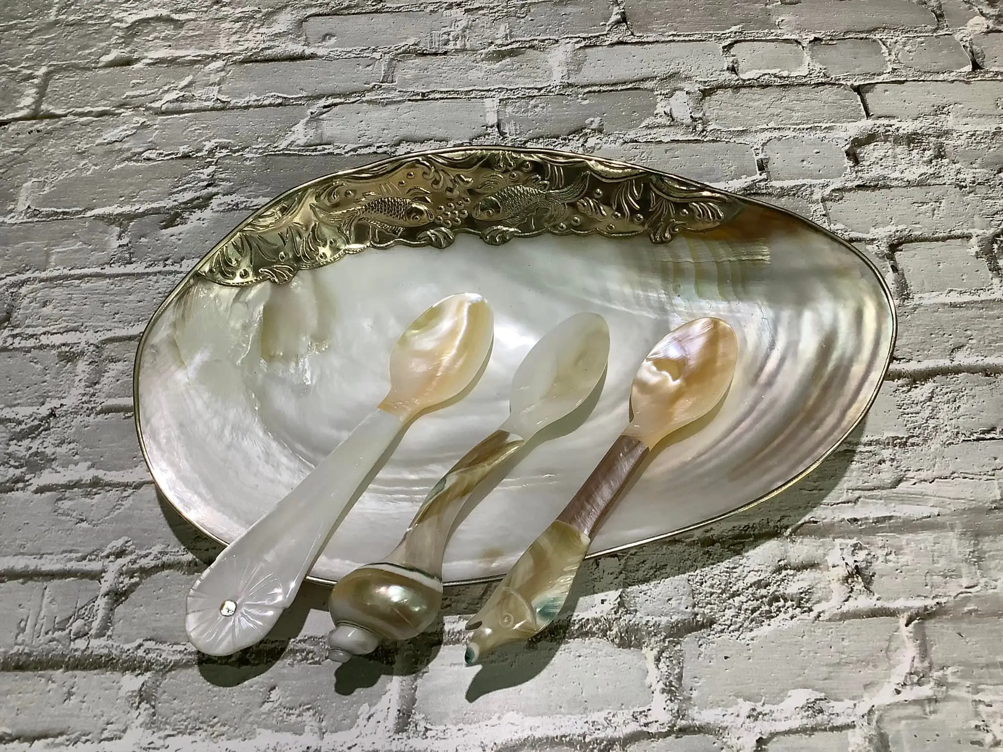 Mother of Pearl Spoon Caviar Spoon Nacre Mother of Pearl Shell Mother of Pearl Placemat Pink White Black Natural MOP Vietnam