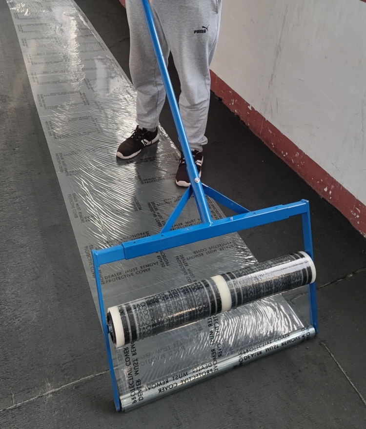 sheet applicator carpet floor mats protector protection film roll for wool carpets