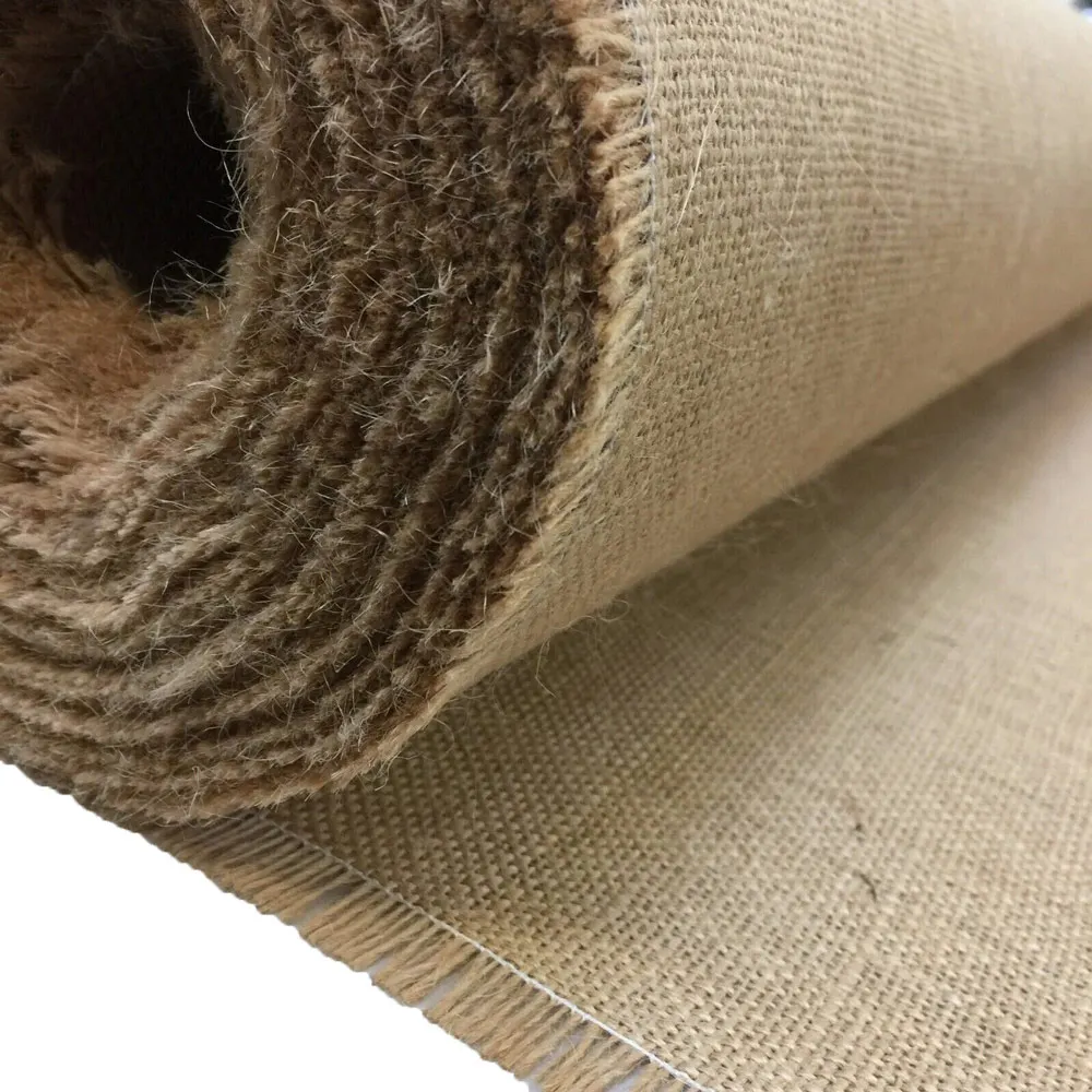 Bamboo Linen Fabric 6060 Cotton Jute Cloth Jute Burlap Hessian Cloth 100% Jute Tote For Construction Decoration Packing