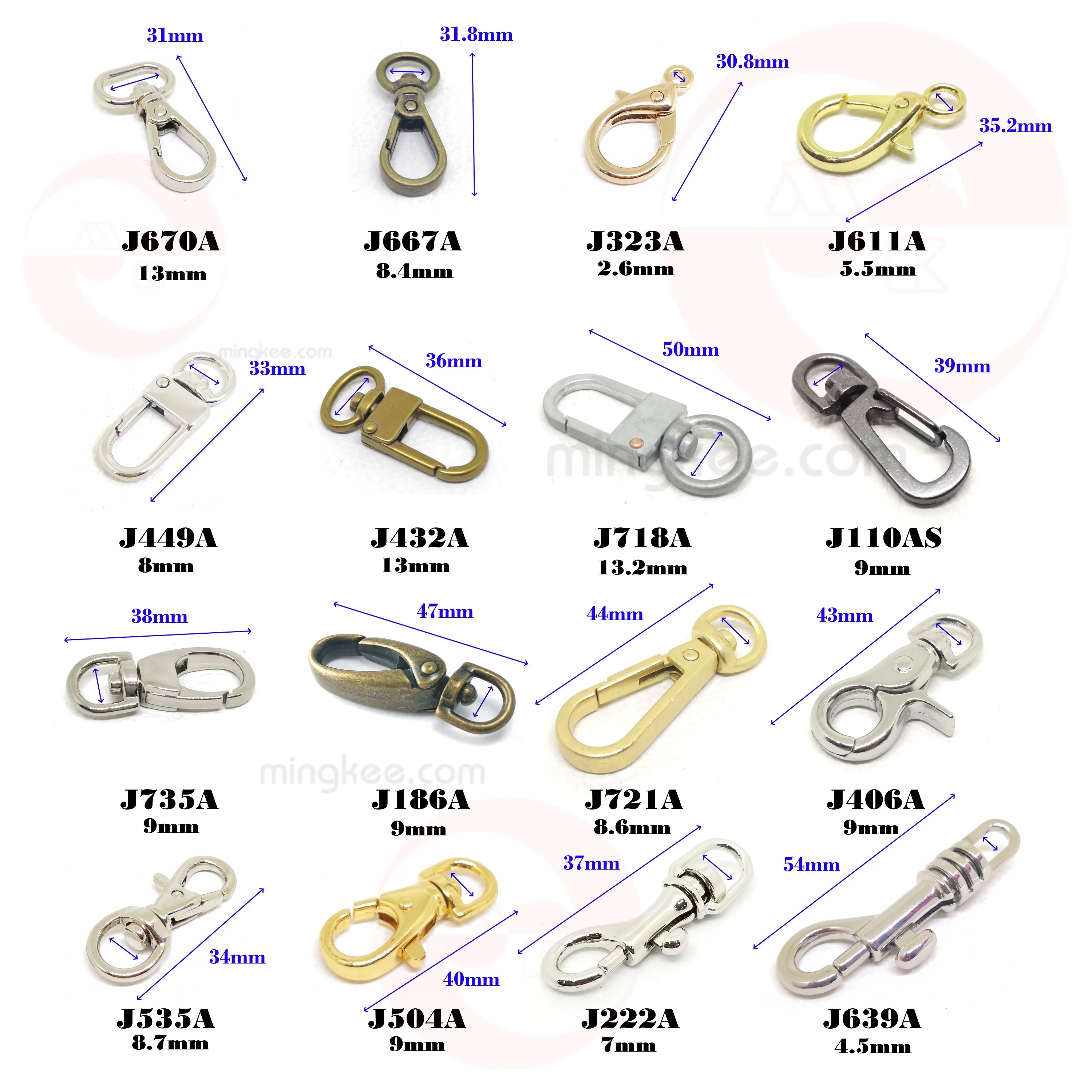 Застежки-карабины поворотные зажимы-карабины застежки-карабины для ключей карабины-карабины крючки сумок