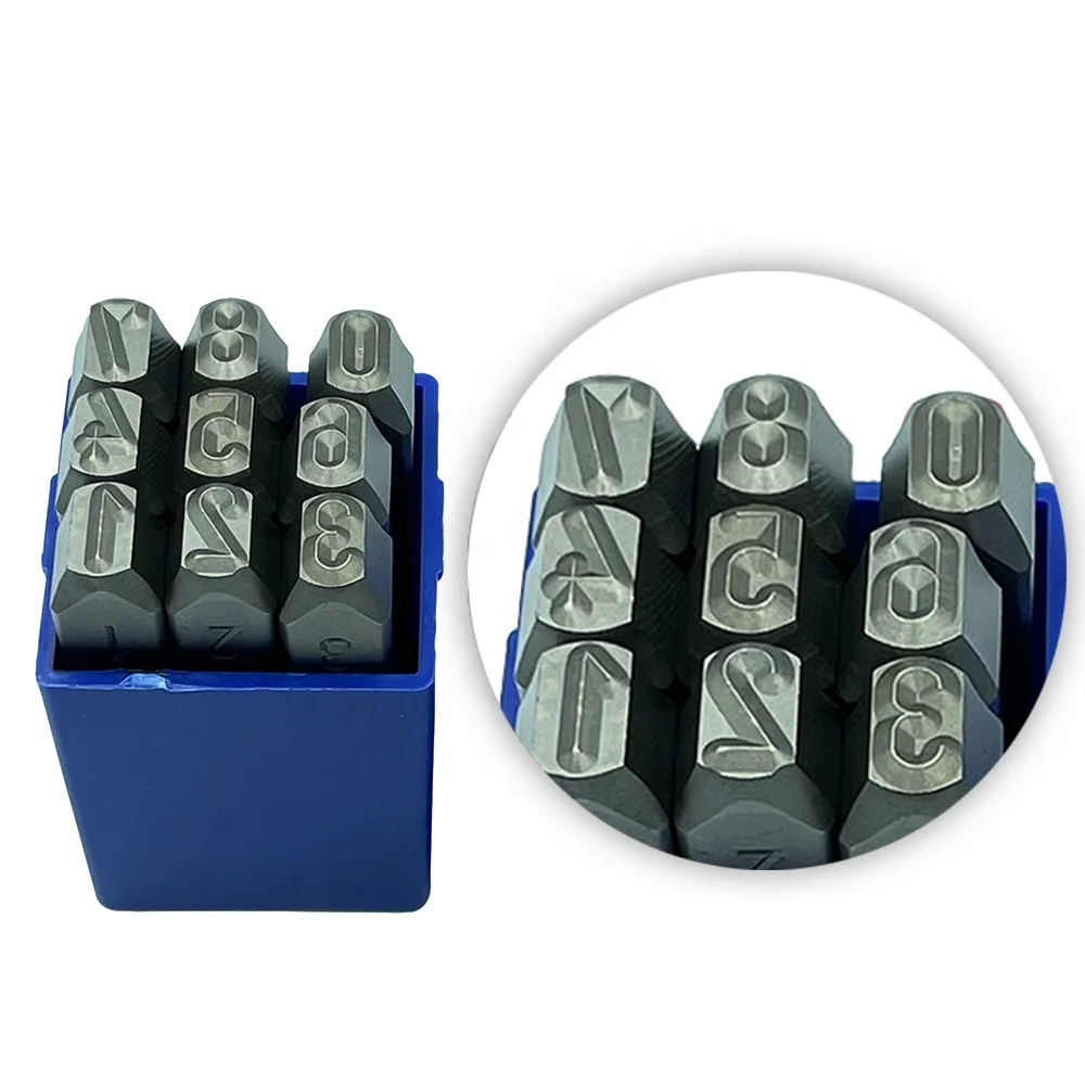 Factory direct sale  6(S)mm german number punch jewelry stamps