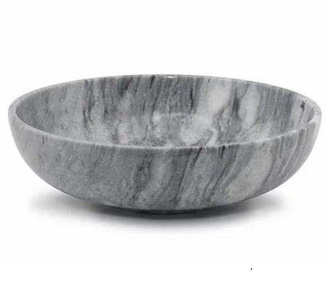 wholesale marble salad bowl set with polished for fruits / salad / corn flake / pasta serving marble bowl serving use