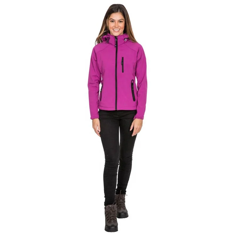Custom Women Sports Softshell Polyester Jackets Coats Soft Shell