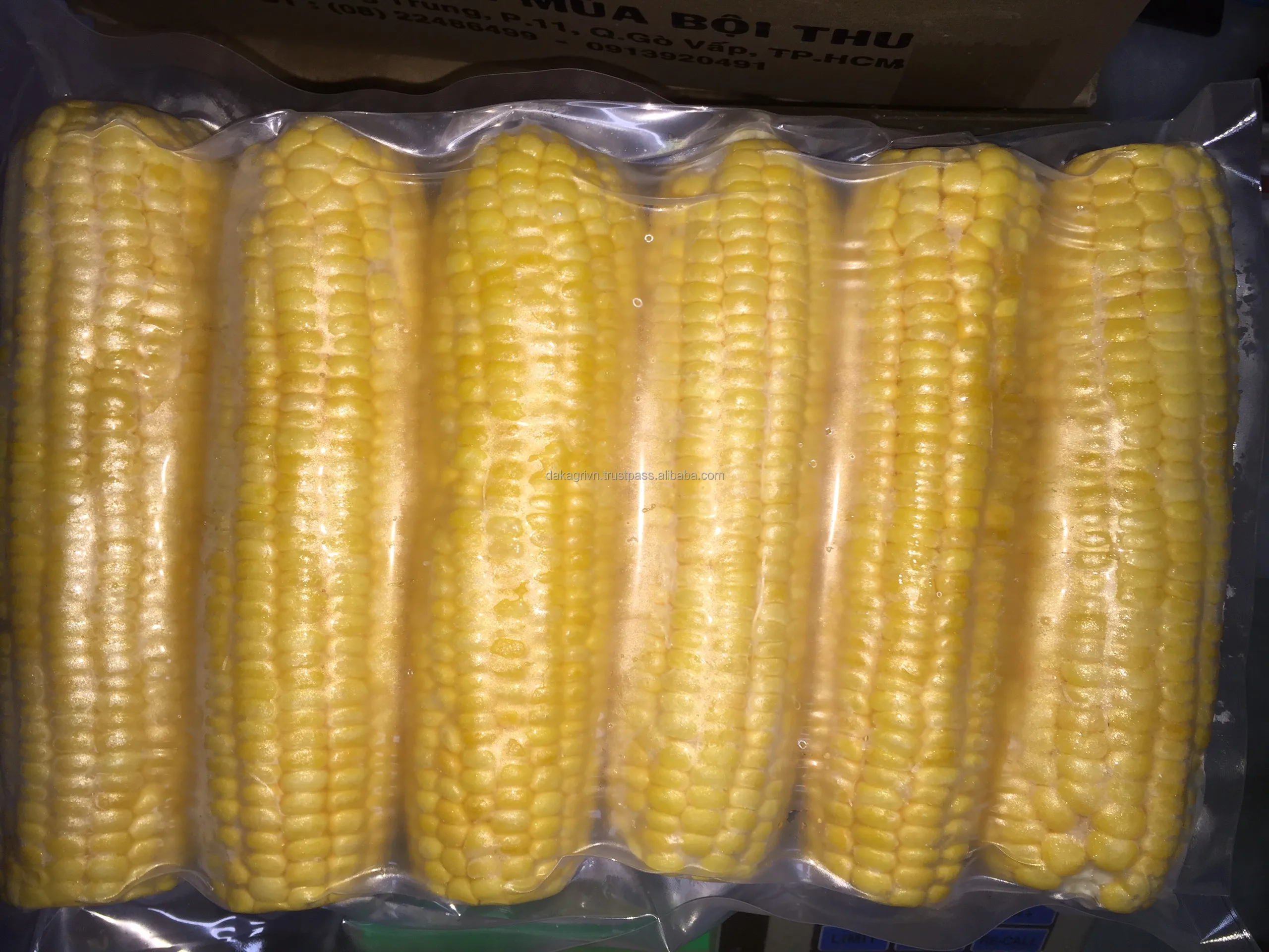 Вьетнам оптовая продажа не клейкая сладкая кукуруза очень питательная пища замороженная для здорового приготовления пищи