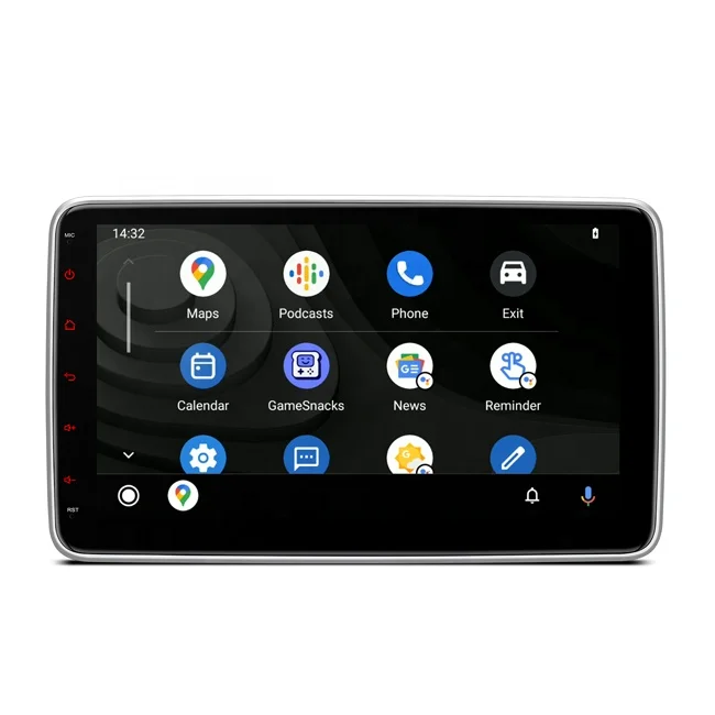 10.1 inch Universal 2Din 1024*600 IPS 2.5D Screen Car Dash Board Player with Smart Voice Control Multi-color Button Lights