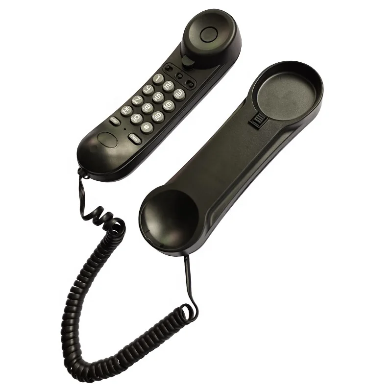 Trimline Wall Corded Phone Analog Hotel Telephone Set
