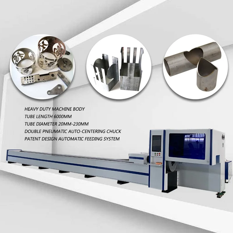 fiber laser pipe tube cutting machine