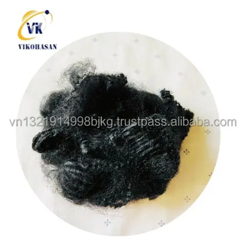 100% Recycled polyester fiber from bottle flake by largest Vietnam Manufacturer  for stuffing pillow toys sofa furniture cushion