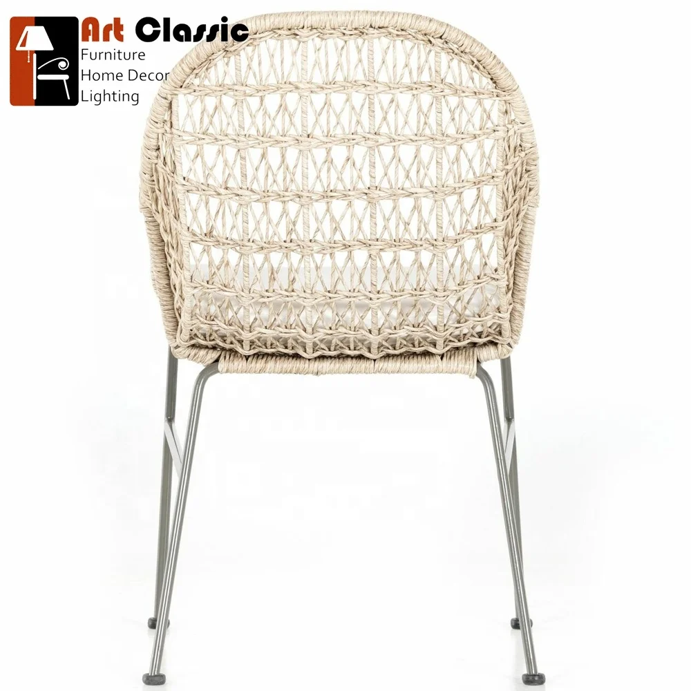 Bari  Dining Chair Natural Woven Rattan/Natural Fiber/Wicker
