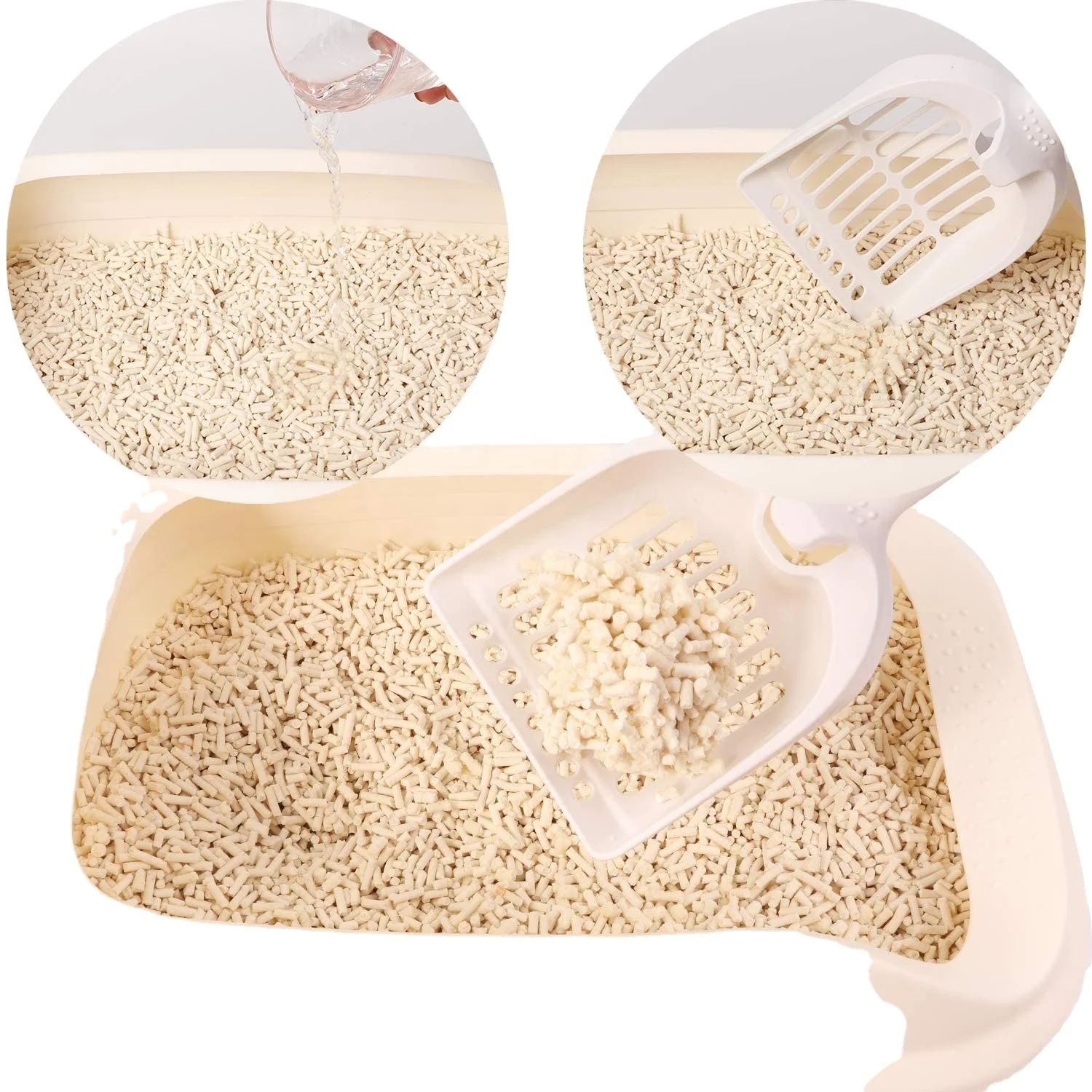 Biological enzyme antibacterial Particle diameter Not easy to mold Pea Corn Fiber tofu cat litter mix