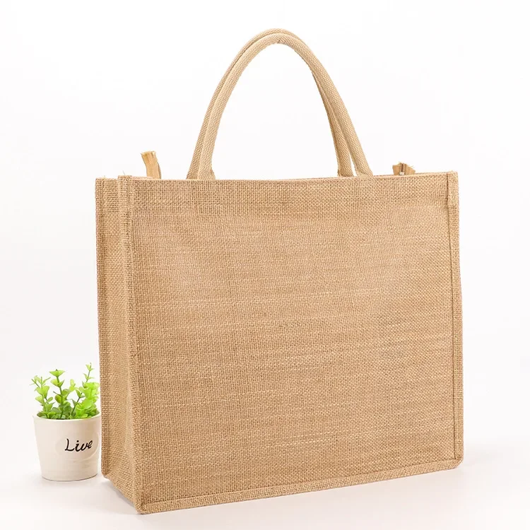 Raw Jute Yarn Eco Friendly Wholesale Natural Products Jute Tote bag 100% Nature New Design Export Oriented from Bangladesh