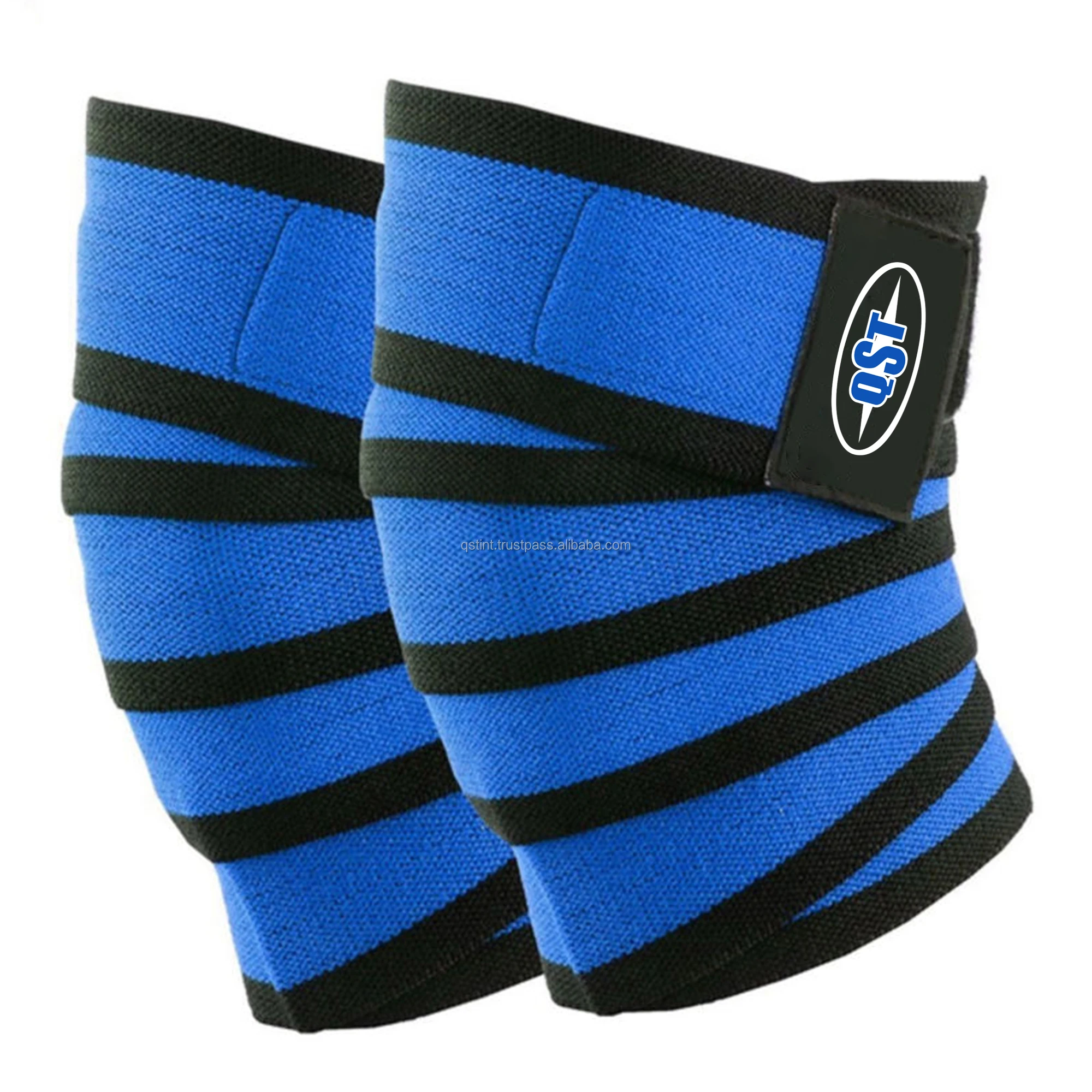 Custom Weightlifting Knee Wraps Elastic Cotton Deadlift Training Gym Squats Knee Protection Fitness Powerlifting Knees Bandage