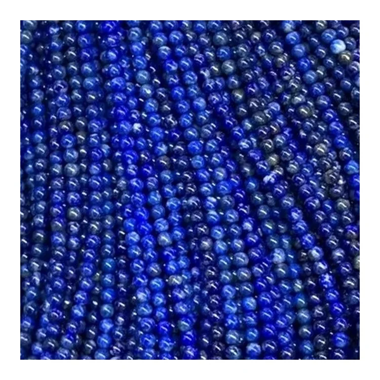 Круглые бусины из лазурита 6/8/10/16 дюймов