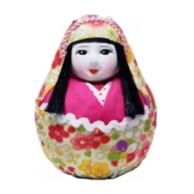 Made in Japan Ehime Traditional Doll Hime-Daruma Ivory Version Daruma Doll for Adult Decoration Hot Selling Products 2024