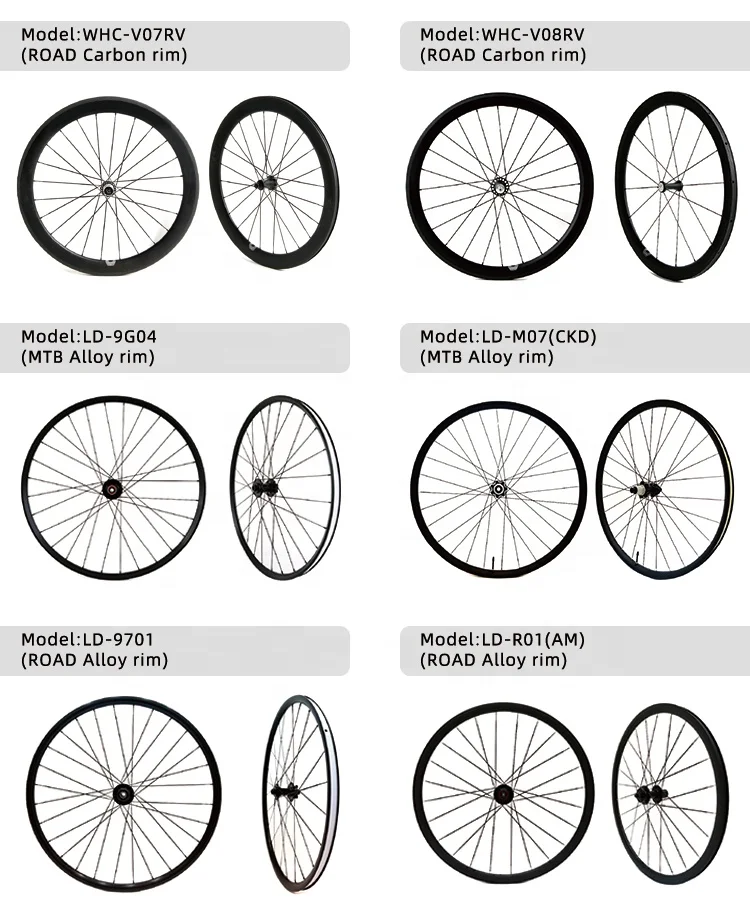 Bicycle Wheelset LANDON Carbon Tubeless clincher tubular Rims 700c Bike Alloy 29 27.5 26 inch 16 24H MTB City Frame Aluminum