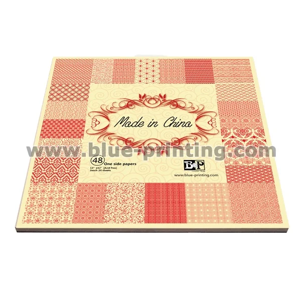 12x12in Scrapbook Paper White cardstock Full Color Printing Scrapbooking Crafts