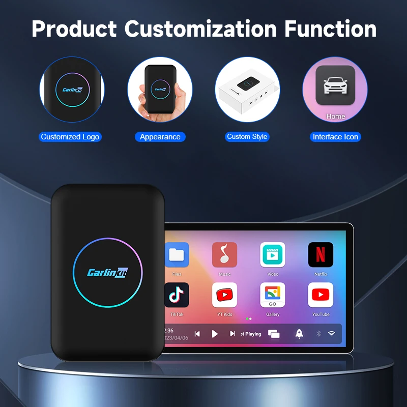 Carlinkit smart ai car play dongle android 10 ai android carplay wireless car radio android box carplay dongle