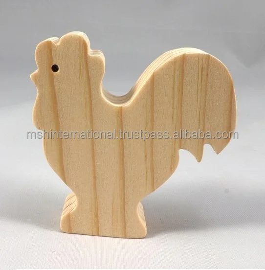 wooden hanging Easter Egg Wooden pendant Home Party Decoration DIY Egg Wood Chips roster