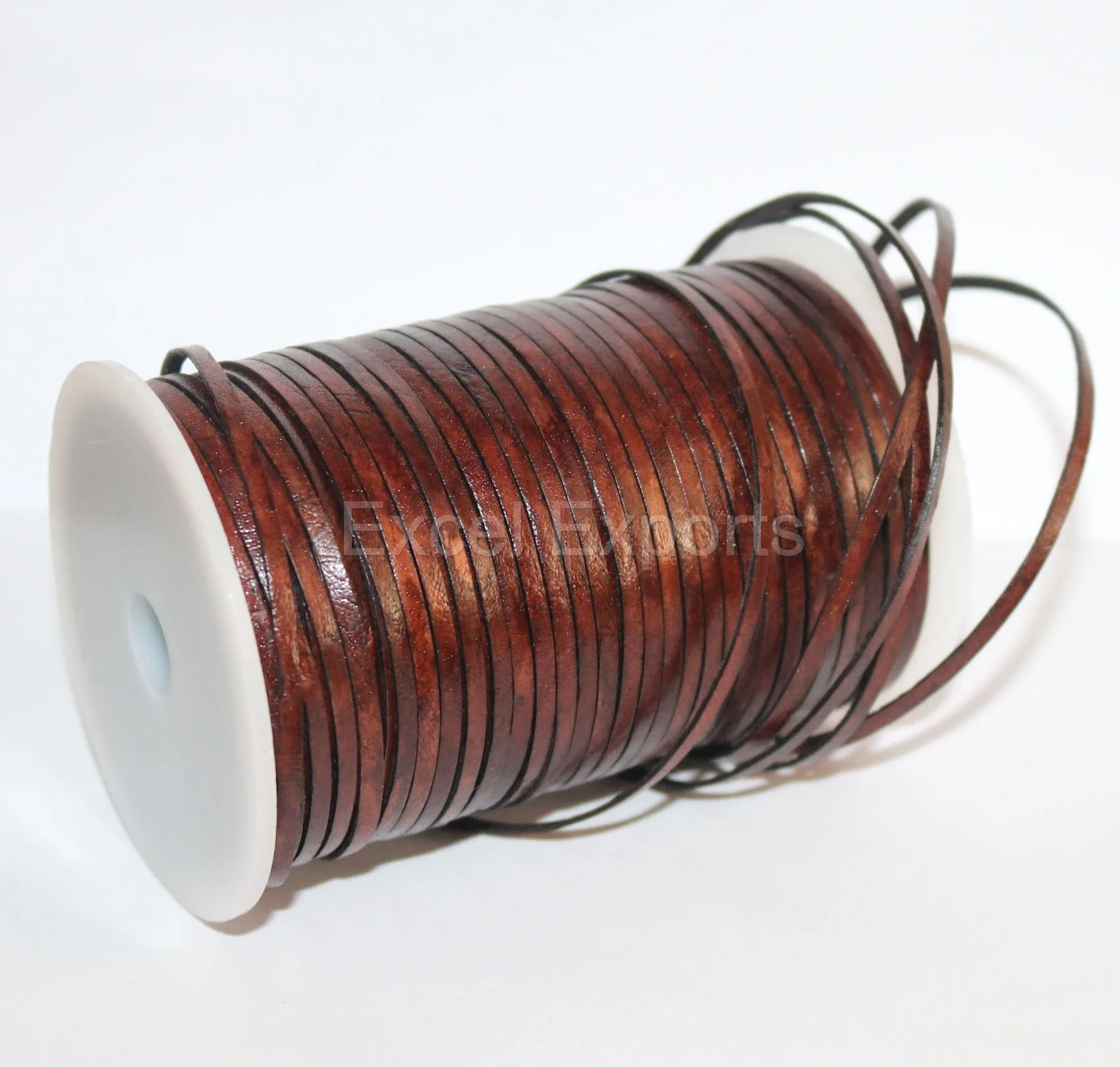 100% Genuine Leather Flat Leather Laces for DIY Necklace Bracelet DIY Jewelry Making, Braiding and Craft Works