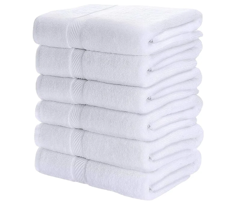 Factory Wholesale Custom Thickened high-density 100% cotton Luxury Dobby Face bath towel set Pure Cotton Bath Towel Sets