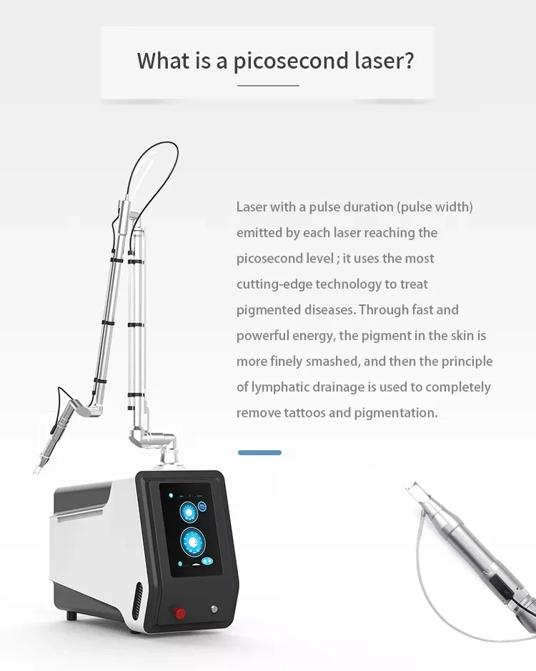 Portable 532nm 1064nm Ng Yag Laser picosecond laser tattoo removal machine beauty equipment