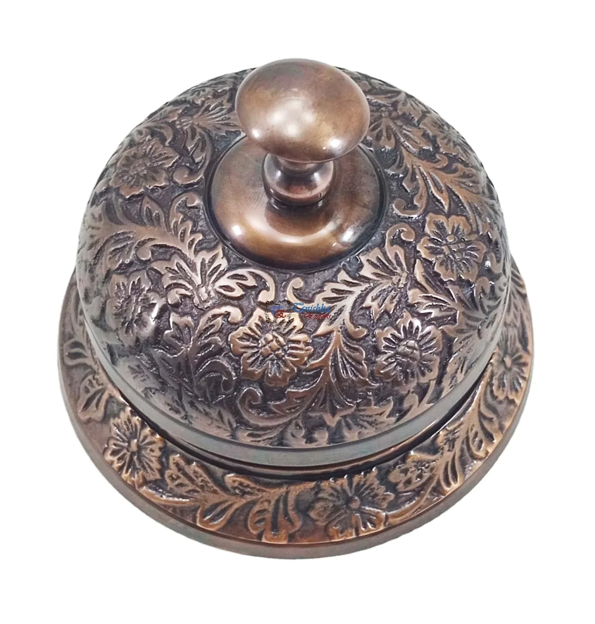 Vintage Hotel Desk Calling Service Reception Bell Christmas Gift Bell Home Decor Brass Copper Antique Office Table Bell
