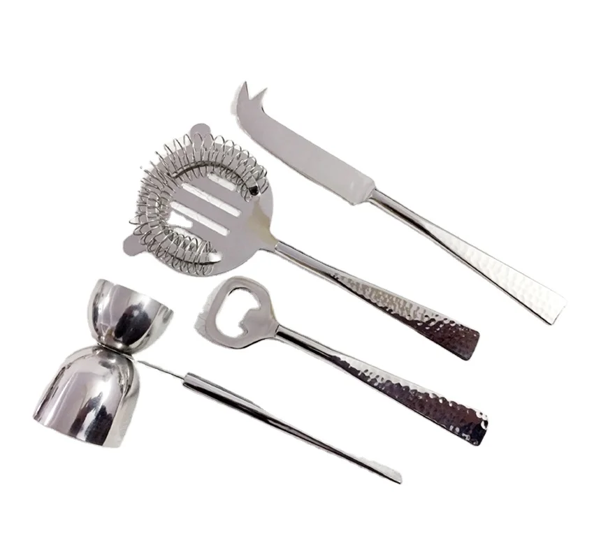 Набор ручных кованых барных инструментов, 4 шт. барных инструментов, набор барных инструментов из нержавеющей стали, наборы барных инструментов с привлекательным дизайном, оптовая цена