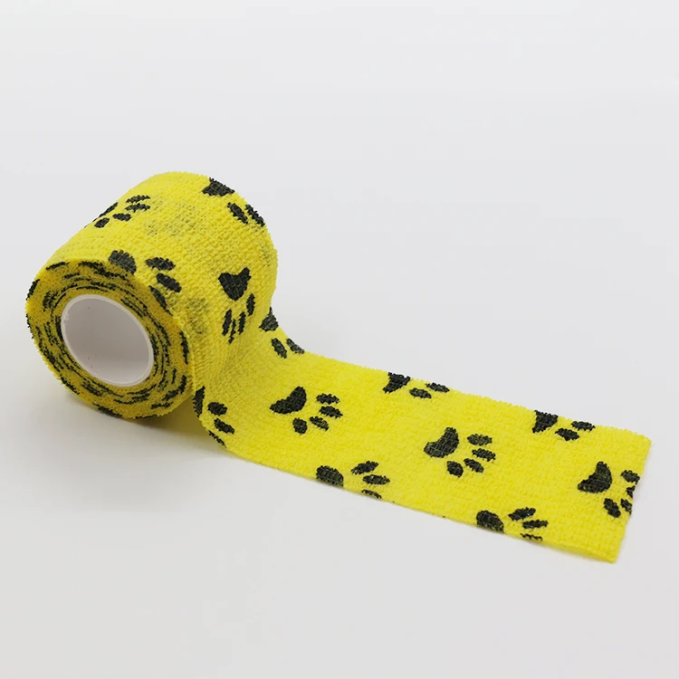 Elastic Cohesive Veterinary Medical Bandage for Pet Cattle and Livestock
