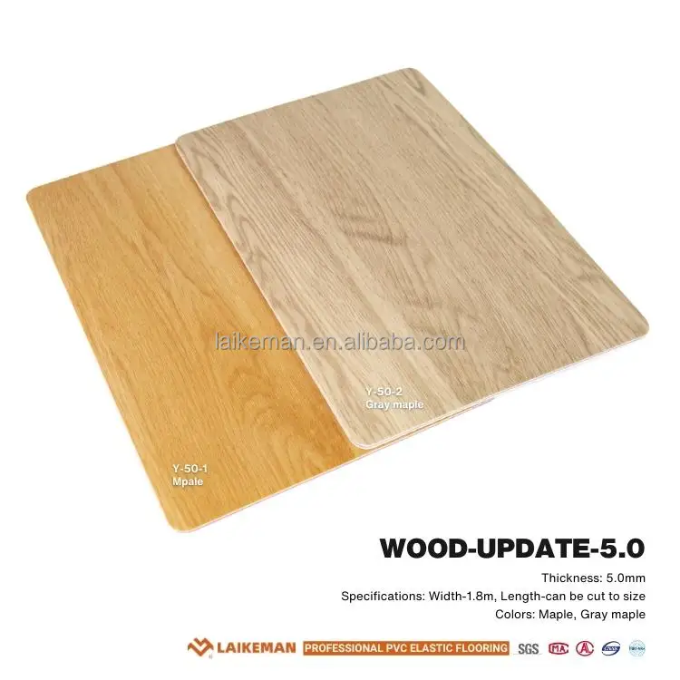 High Quality New Design Durable Vinyl PVC Basketball Flooring Wood in 4.5MM Indoor