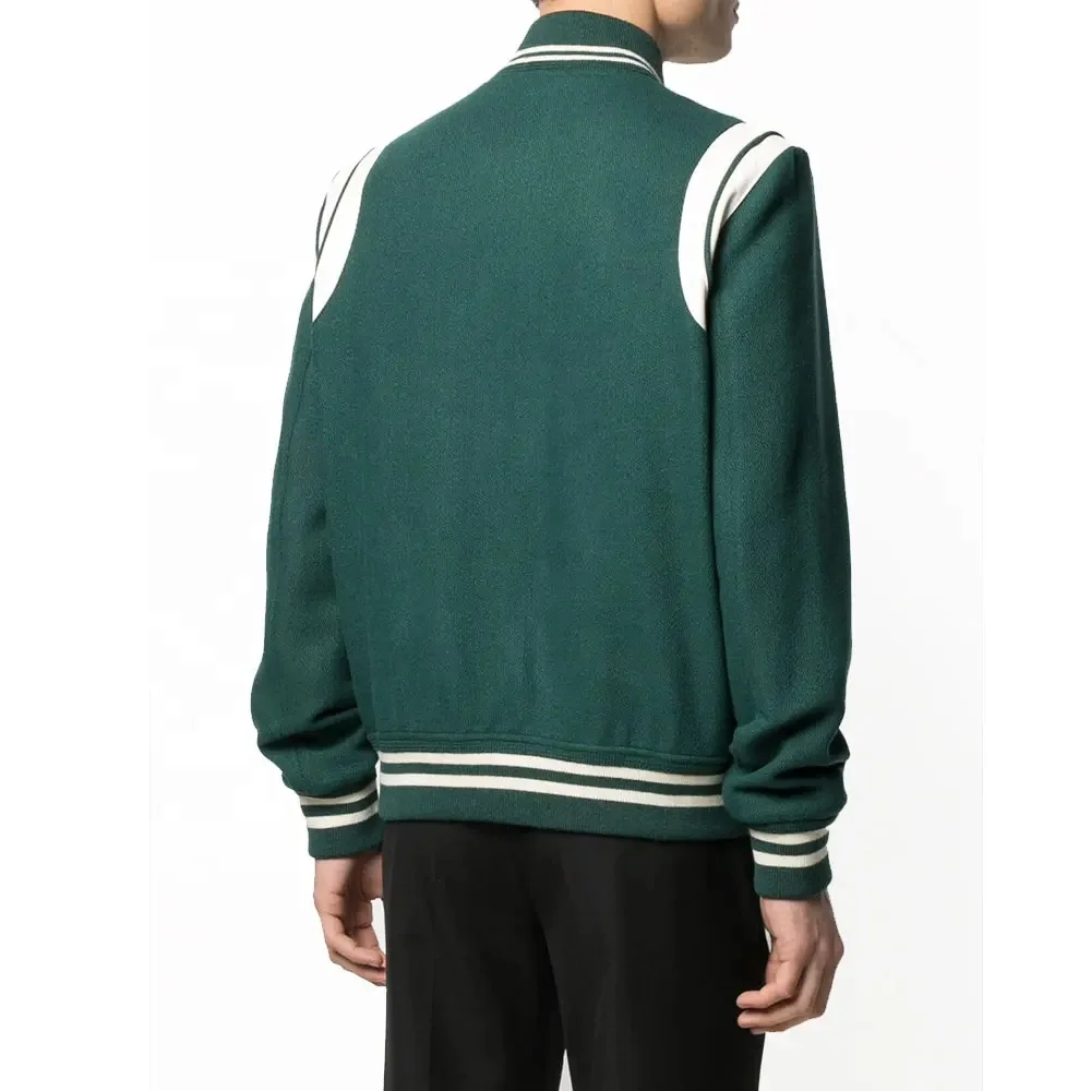 New 2024 Hot Selling Bulk Quantity Good Switchable Men Varsity Jackets / New DesigOEM Men Casual Varsity Jacket Custom Logo