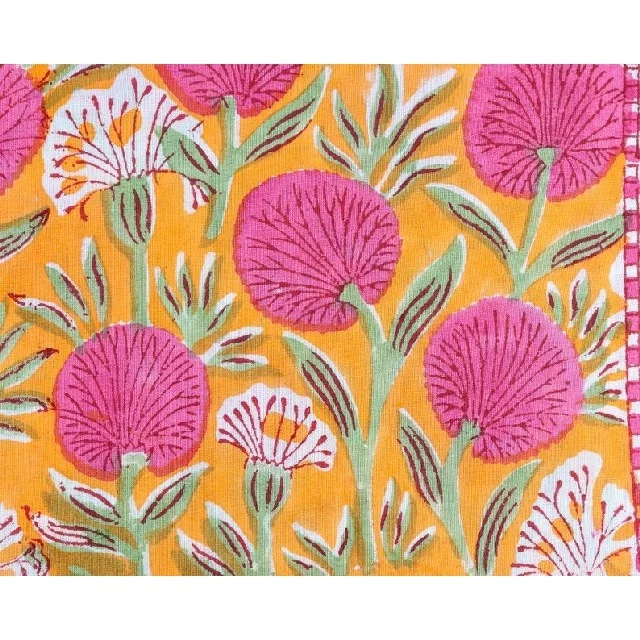 Block Print Napkin 16x16 inches Cotton Boho Table Setting Napkin set Table Decor Set of 6 Cloth Napkins reusable For Home