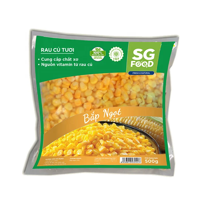 Wholesale 100% fresh ingredients Sweet corn 500g made in Vietnam