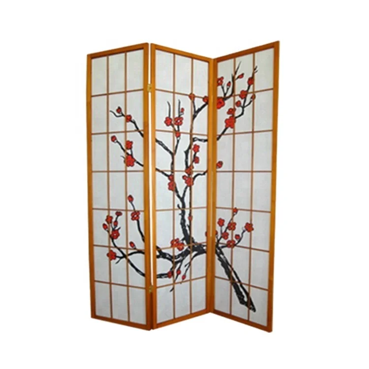Japanese removable decorative folding screen room divider
