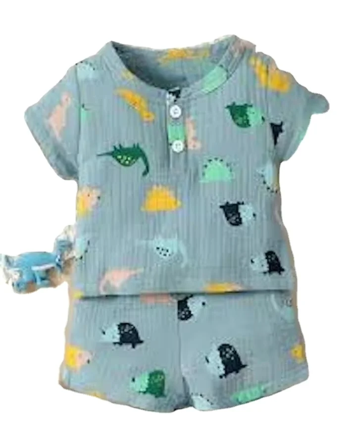 Product Name: Brand New Wholesale Apparel Stock Kids Boys Clothes Pajamas Sets Baby Clothes Terno Set Home Wear